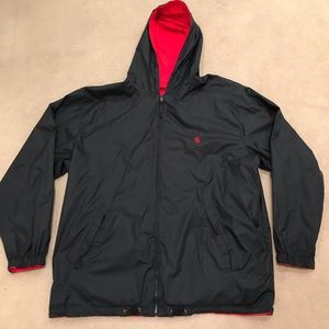 Nautica light jacket reversible rain coat